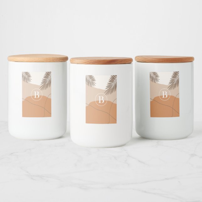 B - Abstrakte Gestaltung der Anfangsbuchstaben B Lebensmitteletikett (Flaschen)