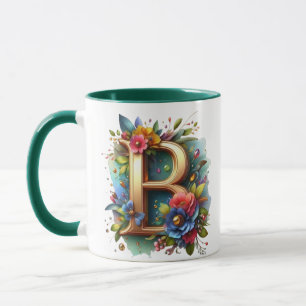 B Alphabet Design Cup Tasse