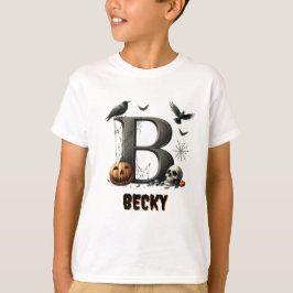 B Anfangstrick oder TreatHalloween T-Shirt