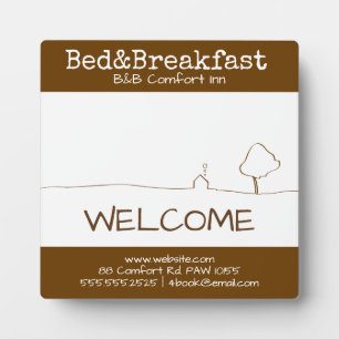 B&B Comfort Inn willkommen Fotoplatte