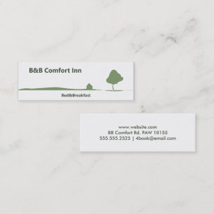 B$B Comfort InnMini Business Card Mini Visitenkarte