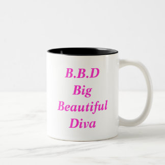 B.B.D große schöne Diva Zweifarbige Tasse