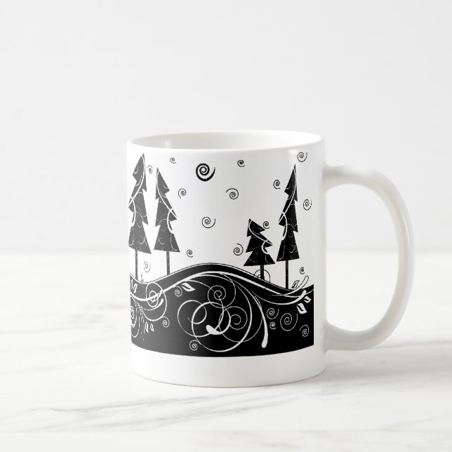 b&b Weihnachtsbäume Kaffeetasse (Rechts)