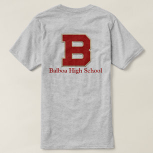 "B-" Balboa-Highschool Filz-Art T-Shirt