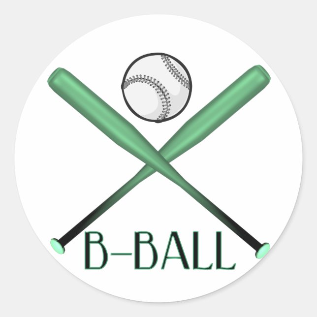 B-BALL RUNDER AUFKLEBER (Vorderseite)