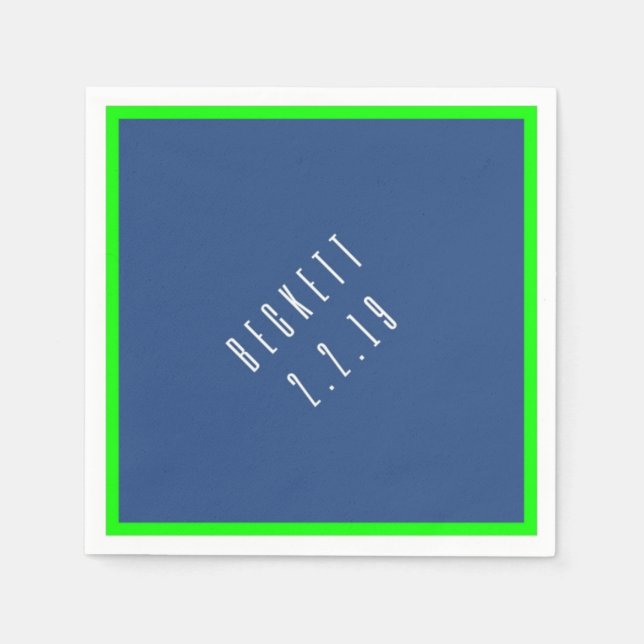B Bar Mitzvah Napkin Serviette (Vorderseite)