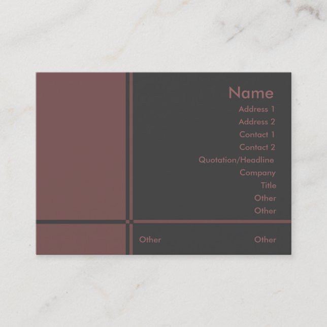 B-Berufliche Visitenkarte (Vorderseite)