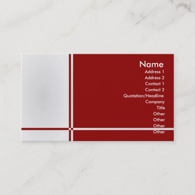 B-Berufliche Visitenkarte (Vorderseite)