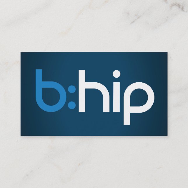 b : Bleu de carte de visite de distributeur de HIP (Devant)