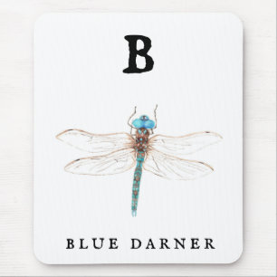 ‚B‘ Blue Darner Mousepad