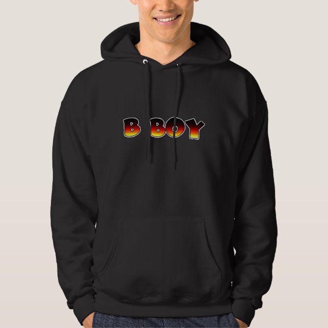 B Boy Hoodie zum Verkauf. (Vorderseite)