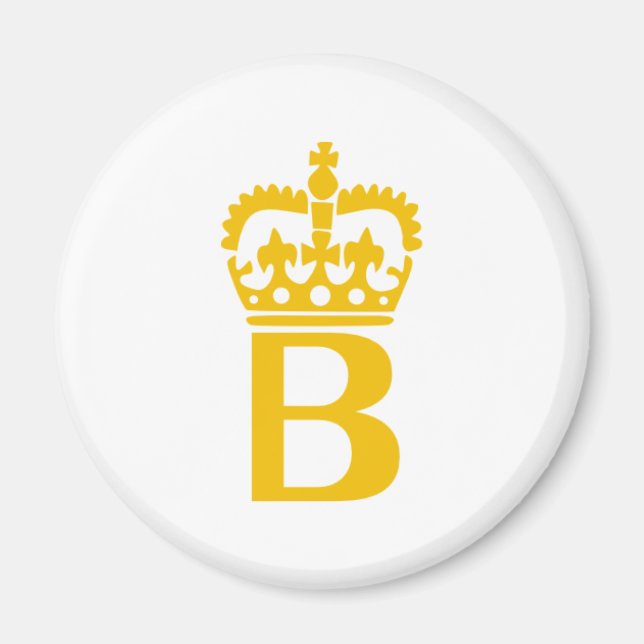 B - Buchstabe - Name Magnet (Vorne)