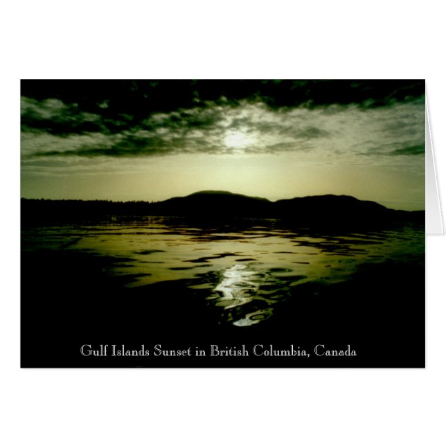 B.C. Coucher du soleil d'îles (Devant horizontal)