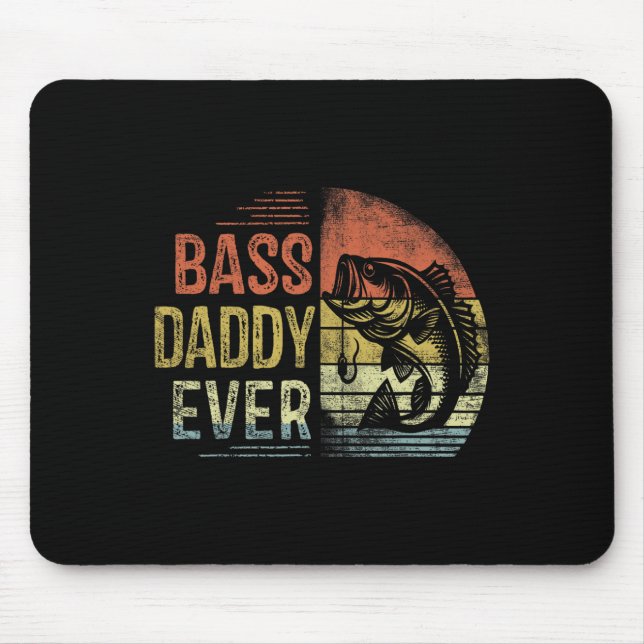 B Daddy Ever Angelgeschenke Papa Geburtstag Vintag Mousepad (Vorne)