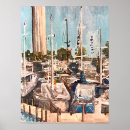 B Dock, in die Bucht legen Poster