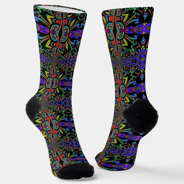 B&E Socken Kühnes und Elaboriertes Design 0048216 (Gewinkelt)