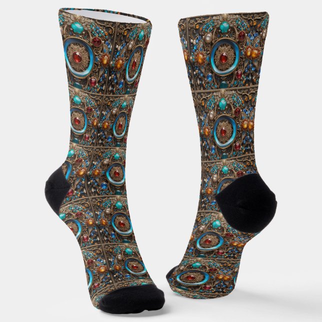 B&E Socken Kühnes und Elaboriertes Design 0048947 (Gewinkelt)
