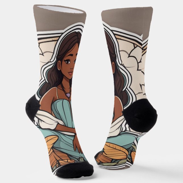 B&E Socken Kühnes und Elaboriertes Design 0048967 (Gewinkelt)