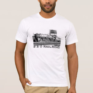 B et T-shirt de chemin de fer d'O
