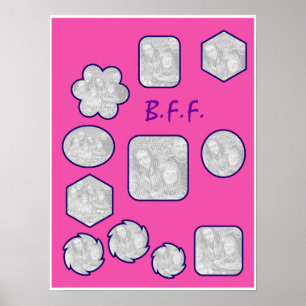 B.F.F. BildCollage Poster