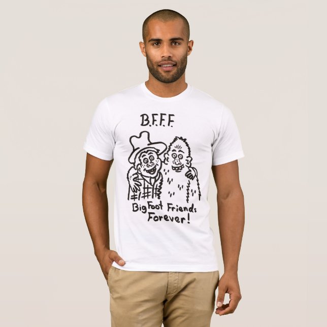 B.F.F.F. Grand de pied d'amis T-shirt pour (Devant entier)