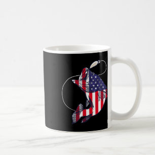 B Fisch American Flag Patriotic Fourth J Kaffeetasse
