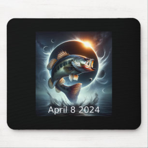 B Fisch Sonnenfinsternis 8. April 2024 Mousepad