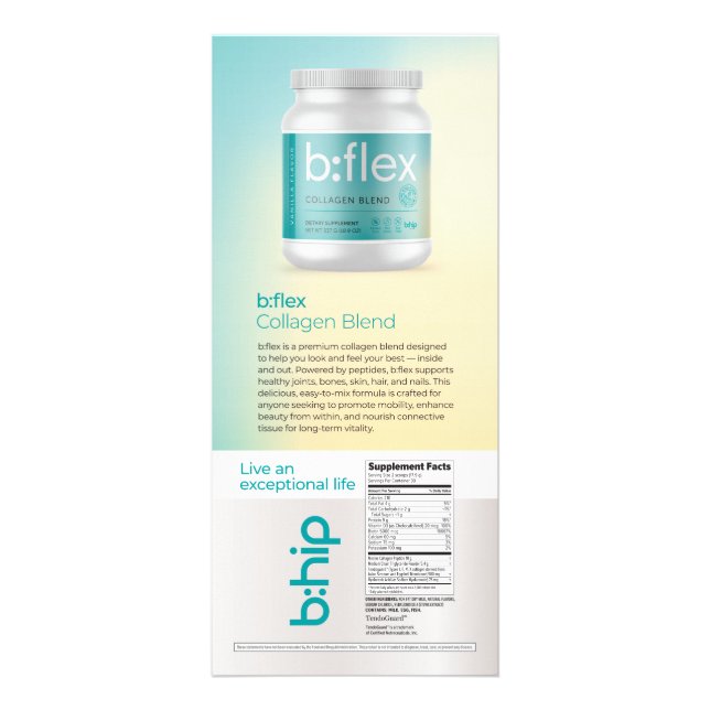 b:flex werbekarte (Vorne)