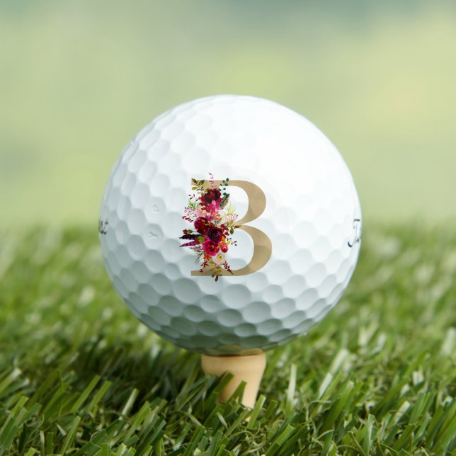 B Floral Golfball (Insitu T-Shirt)