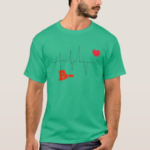 B- Funky Blutgruppe Herzfrequenz Top