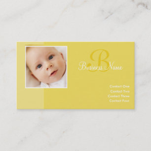B für Baby-Yellow-Visitenkarten Visitenkarte
