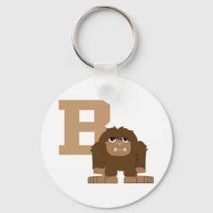 B für Bigfoot Schlüsselanhänger