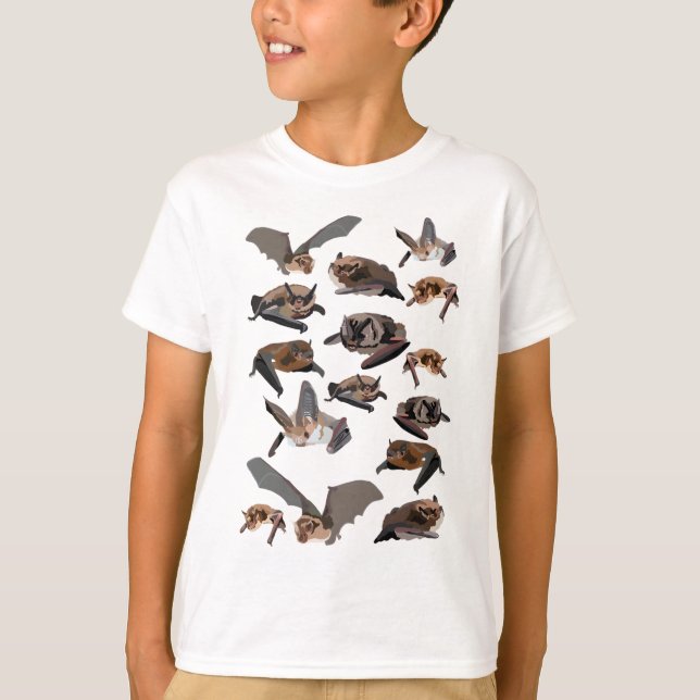 B für britische Fledermäuse T-Shirt (Vorderseite)