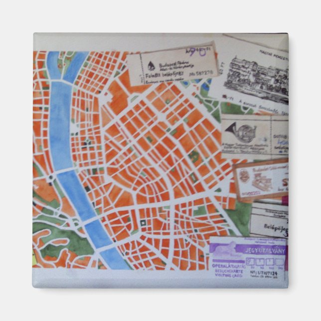 B für Budapest-Magnet Magnet (Vorne)