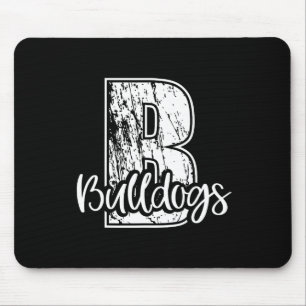 B Für Bulldogs School Sports Fan Team Spirit Mousepad