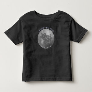 B Grey Pig Papercut Chinesisches Neujahr 2019 Klei Kleinkind T-shirt