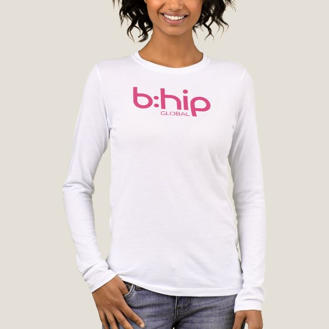b:hip pink Tri-Blend shirt (Vorderseite)