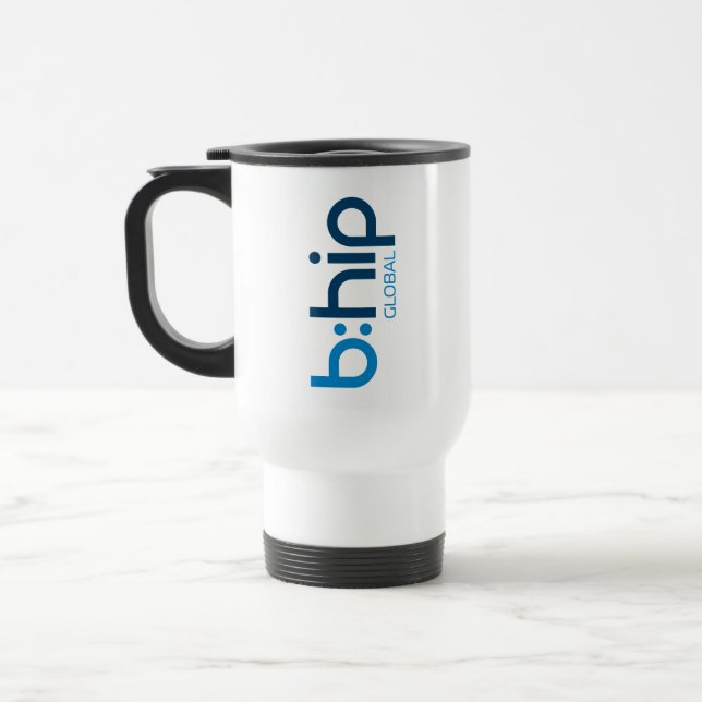 b:hip travel mug - white reisebecher (Links)