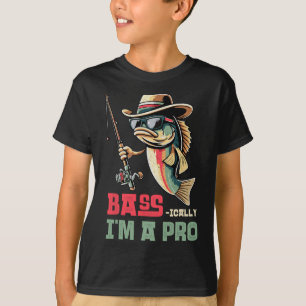 B-i bin ich ein Funny Fishing Liebhaber T-Shirt