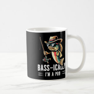 B-i bin ich ein Pro Funny Fishing Liebhaber Fisch Kaffeetasse
