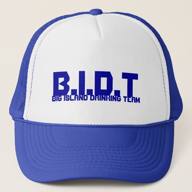 B.I.D.T, GROSSE INSEL-TRINKENDES TEAM TRUCKERKAPPE (Vorderseite)