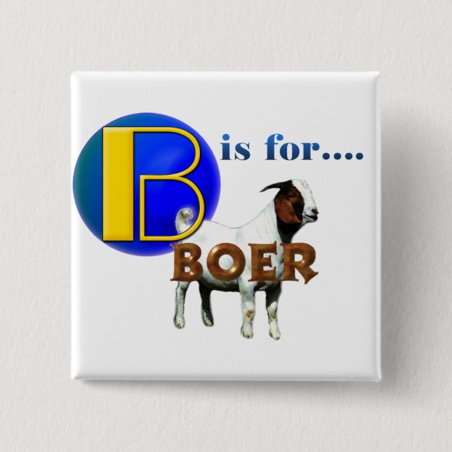 B ist FrBOER - GOAT GIFTS Button (Vorderseite)