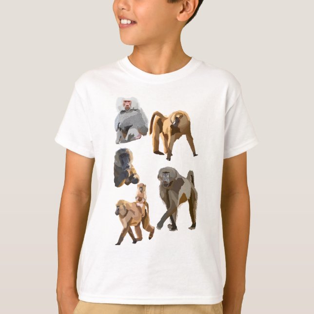 B ist für Baboon T-Shirt (Vorderseite)