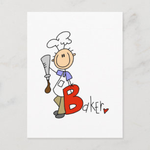 B ist für Baker T-Shirts und Geschenke Postkarte
