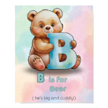 B ist für Bär – Großes und Kuschelweiches Alphabet