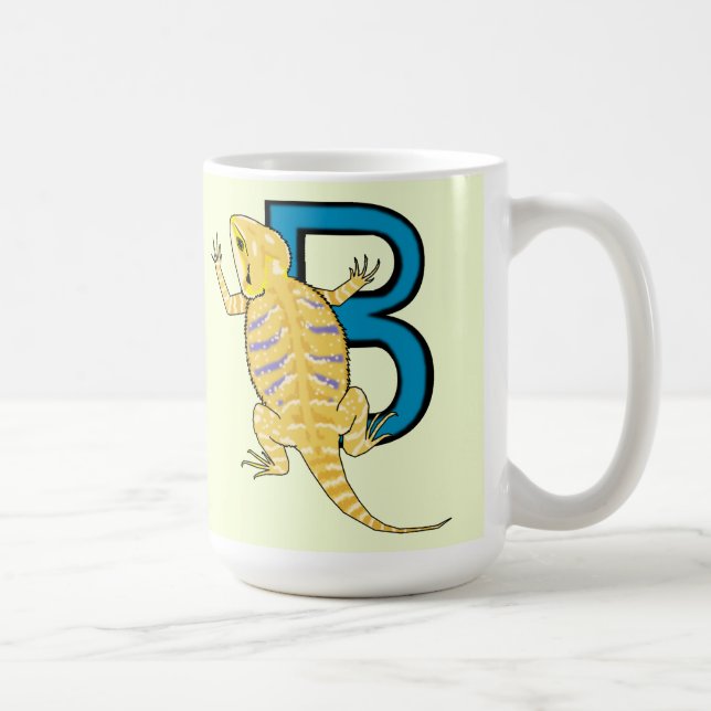 B ist für Barted Dragon Kaffeetasse (Rechts)