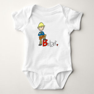B ist für Bauarbeiter Baby Strampler