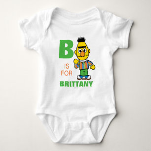 B ist für Bert   Füge Deinen Namen hinzu Baby Strampler