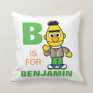 B ist für Bert   Name hinzufügen Kissen