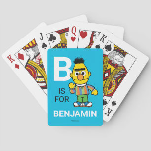 B ist für Bert   Name hinzufügen Spielkarten